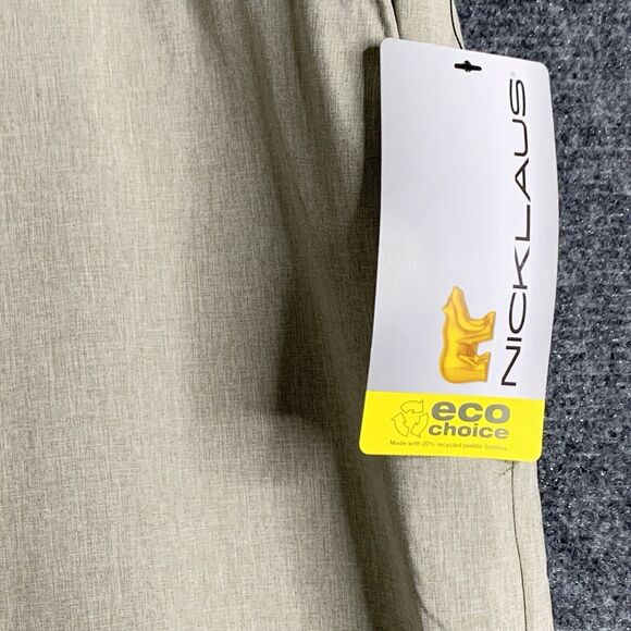 Nicklaus NWT Golf Shorts Men 40 Tan Eco-Choice Stay Dry Sun Protection UPF 50 - Picture 2 of 10